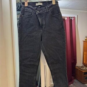 Abercrombie & Fitch Black Straight Leg Jeans